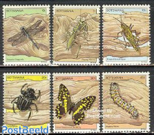 Botswana 1981 Insects 6v, Mint NH, Nature - Butterflies - Insects - Botswana (1966-...)