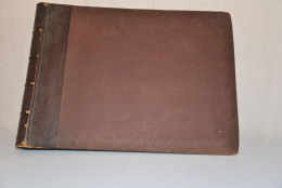 Album Ancien Vide Pour Cartes Postales Anciennes Couverture Neutre Marron - Albums, Mappen & Vellen