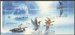 Finland 1993 Water Birds 5v In Booklet, Mint NH, Nature - Birds - Ducks - Stamp Booklets - Ungebraucht