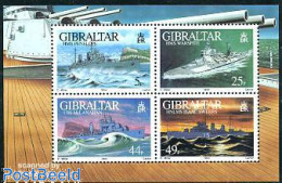 Gibraltar 1994 War Ships S/s, Mint NH, History - Transport - World War II - Ships And Boats - WW2