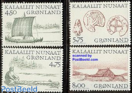Greenland 1999 Viking Discoveries 4v, Mint NH, History - Transport - Archaeology - Explorers - Ships And Boats - Ongebruikt
