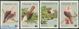Mauritius 1985 WWF, Birds 4v, Mint NH, Nature - Birds - World Wildlife Fund (WWF) - Pigeons - Maurice (1968-...)