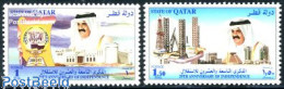 Qatar 2000 29 Years Independence 2v, Mint NH - Qatar