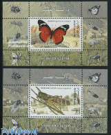 Qatar 1998 Insects 2 S/s, Mint NH, Nature - Butterflies - Insects - Qatar
