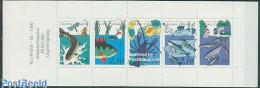 Finland 1991 Fishing Industry 5v In Booklet, Mint NH, Nature - Fish - Fishing - Stamp Booklets - Crabs And Lobsters - Ungebraucht
