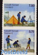 Greenland 2007 Europa, Scouting 2v S-a (from Booklet), Mint NH, History - Sport - Europa (cept) - Scouting - Unused Stamps
