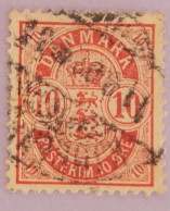 DANEMARK YT 36a  OBLITERE  ANNEES 1892/1895 - Gebruikt