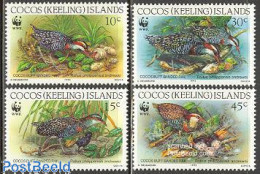 Cocos Islands 1992 WWF, Birds 4v, Mint NH, Nature - Birds - World Wildlife Fund (WWF) - Cocos (Keeling) Islands