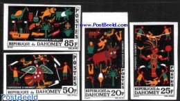 Dahomey 1965 Carpet Art 4v Imperforated, Mint NH, Various - Textiles - Textile