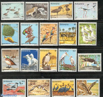 Botswana 1982 Definitives, Birds 18v, Mint NH, Nature - Birds - Hummingbirds - Geese - Botswana (1966-...)