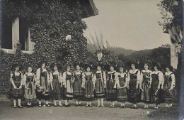 Carte-Photo MASEVAUX - MASSEVAUX - 10 Août 1916 - Visite Présidentielle - Groupe D'Alsaciennes - Masevaux