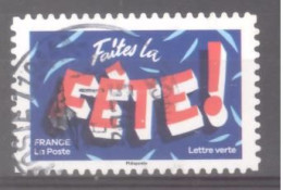 France Autoadhésif Oblitéré N°2491 (Des Petits Mots Pour De Grandes Fêtes - Faites La Fête) (cachet Rond) - Gebraucht