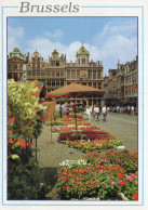 CPM - S - BELGIQUE - BRUXELLES - GRAND PLACE ET MARCHE AU FLEURS - Places, Squares
