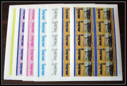 83 Train Locomotive Union Grenadines St Vincent Class Y14 Uk Essai Proof Non Dentelé Imperf ** MNH Feuilles Sheets - St.Vincent & Grenadines