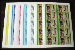 75 Train Locomotive Grenadines St Vincent Canada Hudson 1938 Essai Proof Non Dentelé Imperf ** MNH Feuilles Sheets - St.Vincent & Grenadines