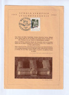 Maximumkaart Luxemburg Schola Europeae 1963.  Met Zegel Michelnr. 666 - Maximum Cards