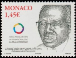 MONACO 2006 Centenario Nascita Leopold Sedar Senghor  Politico E Scrittore - Ongebruikt