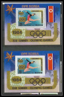 320 Corée (korea) Neuf ** MNH A98 Bloc Gymnastique Surcharge Or Non Dentelé Imperf + Dentelés - Gymnastiek