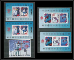 343 Corée (korea) Neuf ** MNH 12469/64 + Bloc Jeux Olympiques (olympic Games) Sarajevo Non Dentelé Imperf - Winter 1984: Sarajevo