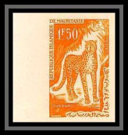 94002 Y&t N°167 Guépard Cheetah Animals 1963 Mauritanie Essai Proof Non Dentelé Imperf ** MNH - Félins