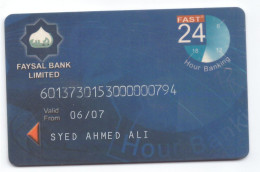 USED COLLECTABLE CARD FAISAL BANK LIMITED ONE LINK CARD   (19 ) - Credit Cards (Exp. Date Min. 10 Years)