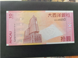 Billete Macau, 10 Patacas, Año 2005, Serie AA, UNC - Macau