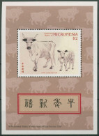 Mikronesien 1997 Chin. Neujahr: Jahr Des Ochsen Block 19 Postfrisch (C72874) - Micronésie