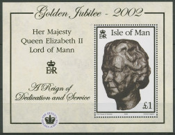 Isle Of Man 2002 50 Jahre Königin Elisabeth II. Block 44 Postfrisch (C90651) - Man (Ile De)