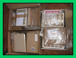 03-3 Gros Cartons Timbres En Feuilles + De 65 Kg Cote + De 89000 Euros Voir Detail Topics 1.6% DE LA COTE !! - Collections (sans Albums)