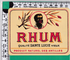 R708 ETIQUETTE SAINTE LUCIE ANTILLES - Rhum