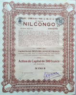 Cie Commercial Pour Le Nil Et Le Congo 'NILCONGO' - 1929 - Antwerpen - Afrika