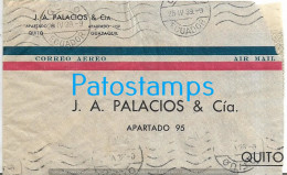 244138 EQUATOR ECUADOR GUAYAQUIL COVER CANCEL YEAR 1939 CIRCULATED TO QUITO APARTADO Nº 95 NO POSTAL POSTCARD - Equateur