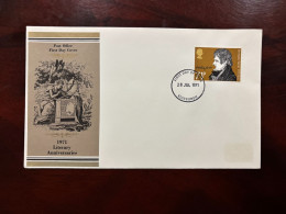 United Kingdom 1971 - Literary Anniversaries FDC X 3 Stamps Set - 1952-1971 Pre-Decimal Issues