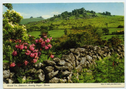 HOUND TOR, DARTMOOR, SHOWING HAYTOR, DEVON (JOHN HINDE) (10 X 15cms Approx.) - Dartmoor