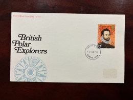 United Kingdom 1972 - British Polar Explorers, Martin Frobisher FDC Stamp Plymouth, Devon - 1952-1971 Pre-Decimal Issues