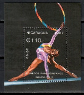 Nicaragua 1987 Mi Block 174 MNH  (ZS1 NCRbl174) - Gymnastiek