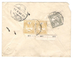 AMOUNT 6 FILLER, 2 FILLER STAMPS ON COVER, 1912,  HUNGARY - Covers & Documents