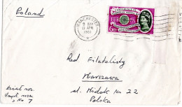 90886 - Grossbritannien - 1961 - 6d Postkonferenz EF A Bf MANCHESTER -> WARSZAWA (Polen) - Covers & Documents