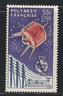 1965 Polinesia, Telecomunicazioni, Posta Aerea Yvert # 10, MNH** - Autres & Non Classés