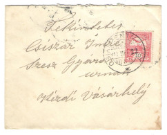 AMOUNT 10 FILLER STAMP ON  COVER, 1922,  HUNGARY - Briefe U. Dokumente