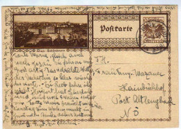 Österreich, 1930, Bildpostkarte Wien-Schönbrunn Mit Bahnpoststempel Selzthal-AttnangPuchheim-20.8.1930-ZugNr.266 - Postkarten