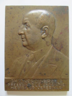 Medaille Roumanie:Gh.Ionesc-Association Veterinaire 1939/Romanian Medal:Gh.Ionescu-Veterinary Assoc.1939,dm=80 X 60 Mm - Other & Unclassified