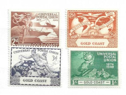 GOLD COAST - 1949 - COMPLET MH SET - UPU - Côte D'Or (...-1957)