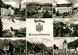 Vaduz Schloss Rotes Haus Rathaus - Liechtenstein