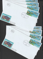 Israel FDC 2012 ATM Endangered Sea Creatures Aut. 006 - 8 FDC. Postal Weight 0,04 Kg. Please Read Sales Conditions Under - Machine Labels [ATM]