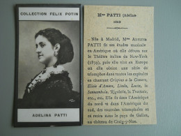 COLLECTION FELIX POTIN - CÉLÉBRITÉS - ADELINA PATTI - ARTISTE LYRIQUE - Félix Potin