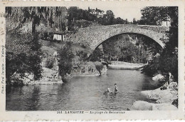 Lamastre. La Plage De Retourtour Et Le Pont. - Lamastre