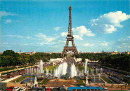75 - Paris - Tour Eiffel - Jardins Et Jets D'eau Du Trocadéro - CPM - Voir Scans Recto-Verso - Eiffelturm