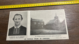 1911 PATI TERRIBLE DRAME DE DAMPREMY Assassinat Curé - Collections