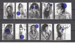 Nederland 2016 Nvph Nr 3462 - 3471, Mi Nr 3511 - 3520 ; Doutzen Kroes  Mode En Muze, Compleet Gestempeld - Used Stamps